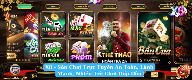 Giới Thiệu X8 - Sân Chơi An Toàn, Nhiều Trò Chơi Hấp Dẫn 